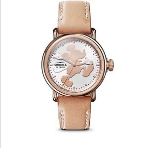 Shinola Disney Mickey Mouse Rose Gold Watch